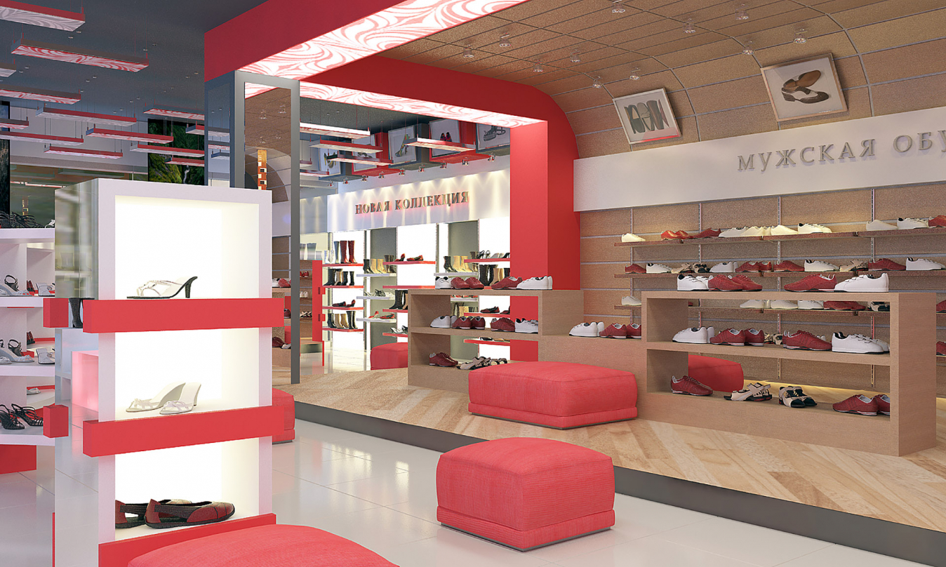 Дизайн интерьера магазина обуви «Аты-Баты»